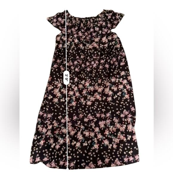 Rosie Pope Serena Black Multicolor Floral Off the Shoulder Maternity Dress Sz M - Picture 9 of 9